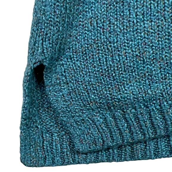 Cozy Soft Plus Size Split Hem Sweater in Teal - No Tags - Measurements Included - Picture 6 of 10